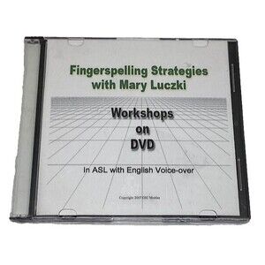 ASL Fingerspelling Strategies Workshop Deaf Sign Language Mary Luczki DVD NEW